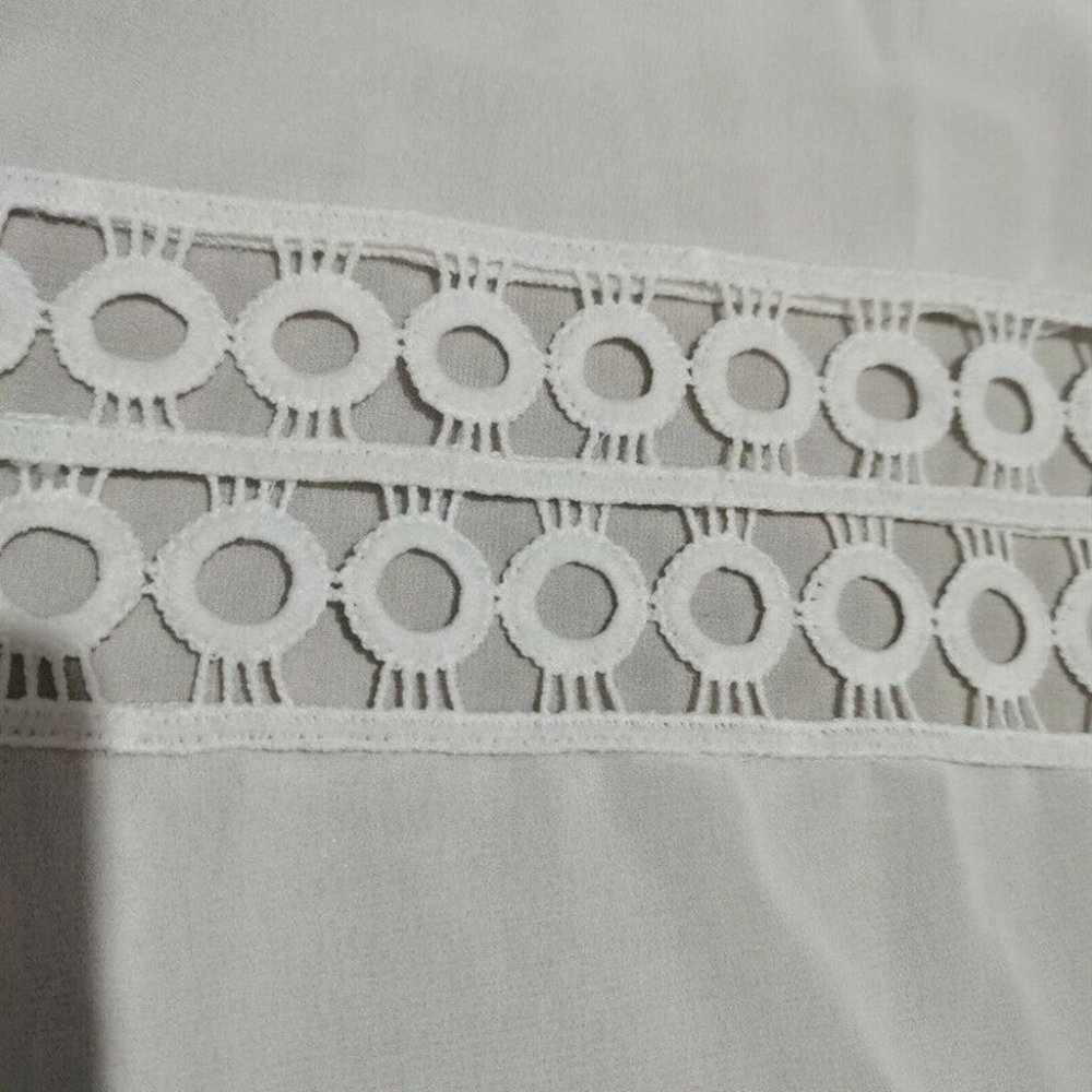 bohowhite crochet/lace detailed tie front kimono coverup - Picture 14 of 14